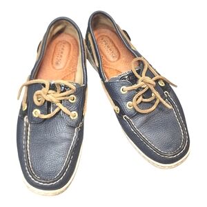 Sperry Womens Sz 6 Dark Blue Boat Shoes Comfy Stylish Outdoor Nature Walking